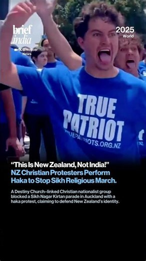 “This Is New Zealand, Not India!” NZ Christian Protesters Perform Haka to Stop Sikh Religious March.