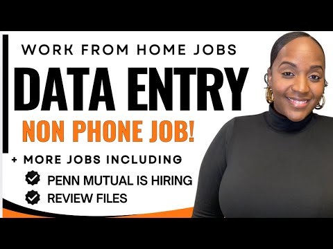 🙌🏾 Data Entry NO PHONE! + Penn Mutual is Hiring | Work From Home Jobs 2026