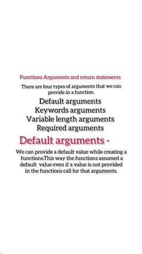 What is function and return arguments in python