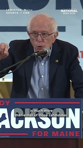 Bernie Sanders rallies for Troy Jackson in Maine Senate race