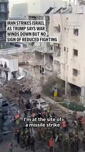 Iran strikes Israel as Trump says war winds down but no sign of reduced fighting
