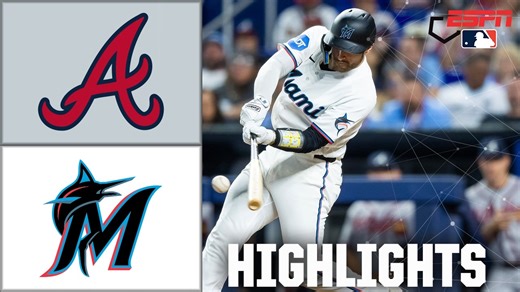 MASHING MARLINS 💥 Atlanta Braves vs. Miami Marlins | Full Game Highlights | ESPN MLB