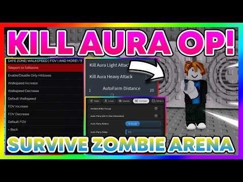 🔥 Survive Zombie Arena Script | Kill Aura, Aimbot, Godmode + Auto Farm