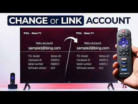 TCL Roku TV: How to Change Your Roku Account! [Link]