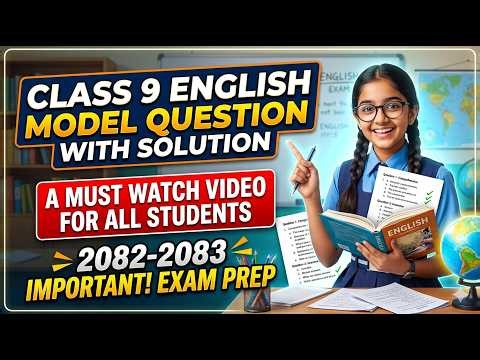 class 9 English model question with answer