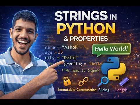 Python Strings Full Tutorial 🔥 | Strings, Boolean & All Methods in One Video 🚀