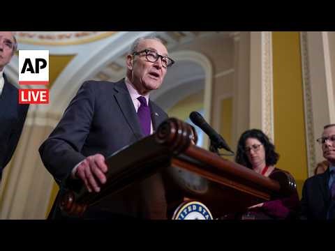 LIVE: Chuck Schumer and Senate Democrats speak on cost of living