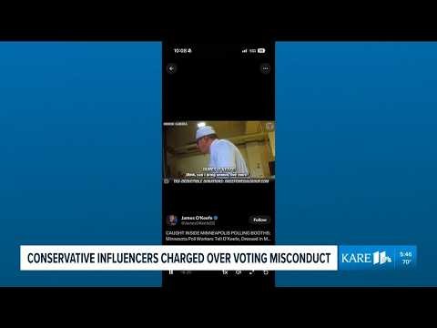 Conservative influencers charged over voting misconduct