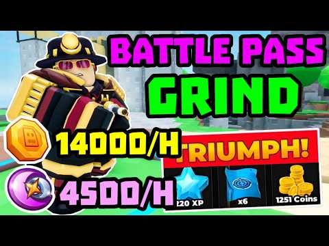 SOLO Fallen Battle Pass Exp & Coin Grind Triumph + No Skill Tree | TDS Tower Defense Simulator