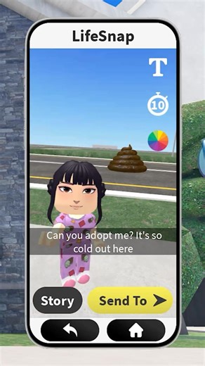 ROBLOX SNAPCHAT TROLLING 😹👹 I Adopted BABY ZOEY #funny #robloxmemes #meme #kpopdemonhunters