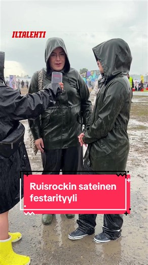 ☔️ Tältä näytti Ruisrockin sateinen festarityyli. #iltalehti #uutiset #ruisrock #turku #ruissi