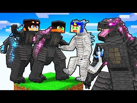 Um SHIMO em um CHUNK só de GODZILLAS no Minecraft