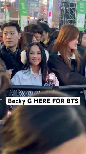 Becky G Spotted at BTS Comeback Live in the Front Row #bts #btsliveonnetflix