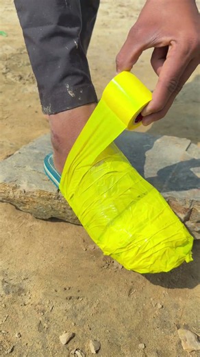 The Boy Shows SURVIVAL Skills: How to Walk Easily in Mud! 🌧️