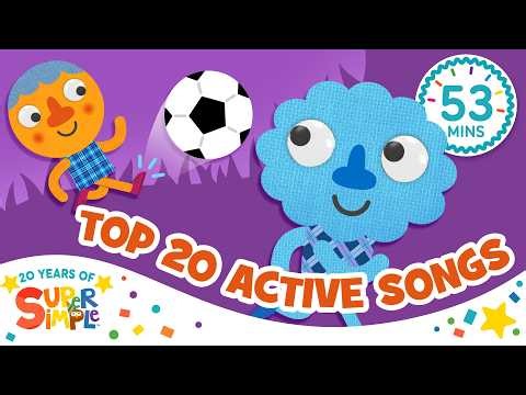 Top 20 Active Songs! | Super Simple’s 20th Anniversary! | Let's Move!
