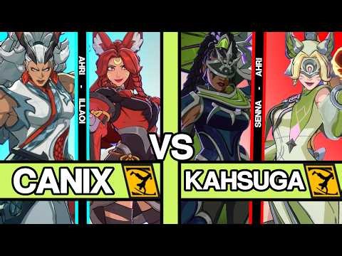 2XKO ▰ CANIX (Ahri-Illaoi) vs KAHSUGA (Ahri-Senna) ▰ High Level Gameplay