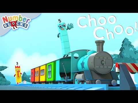 Choo Choo! All Aboard the Numberblock Express | Learn to Count for Kids Compilation | Numberblocks