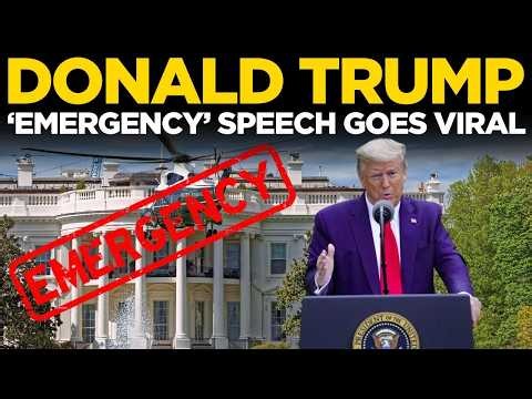 Trump Speech Live | US President Drops Bombshell | Trump's Shocking Message To America | US News