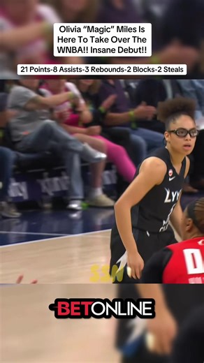 Olivia “Magic” Miles Is Here To Take Over The WNBA!! Insane Debut, Drops 21 Points And 8 Assists!! @BetOnline #oliviamiles #wnba #minnesotalynx #womensbasketball #fyp