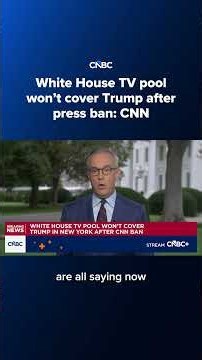 White House TV pool won't cover Trump after press ban: CNN