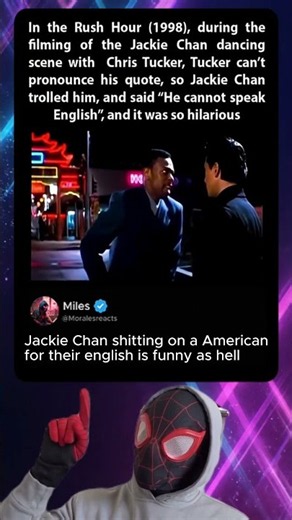 In the Rush Hour 1998, during the filming of the