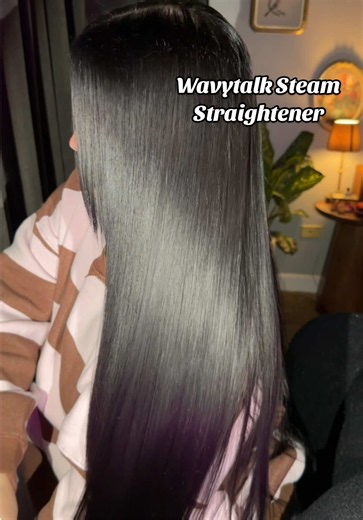Salon-like results right at home?! 😍✨ Smooth, straight, silky hair made easy with the Wavytalk Steam Sesh! Featuring steam technology, a built-in comb, and adjustable heat settings! 💗@wavytalkofficial #Wavytalk #SteamStraightener #HairStyling #SilkyHair #hairtok