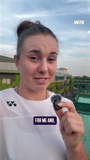"This is an incredible achievement for me." 💚 #wta #wimbledon #lindanoskova