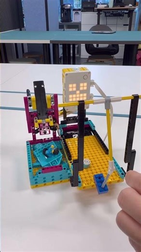 LEGO Dunk Tank with SPIKE Prime 🎯💦 #lego #legoeducation #spikeprime