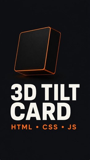 3D Tilt Card with Mouse-Tracking Glare (Pure CSS + JavaScript) | PixelForge Studio #frontendcourse