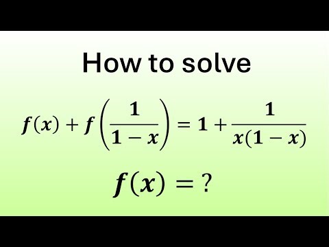 An Amazing Functional Equation | Can You Solve?