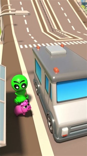 Geometry dash Fire in the hole and funny Pig (streching Bus)