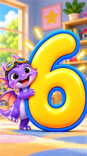 Number 6 for Kids 🔢 | Learn, Count & Write Number 6 | Preschool Math #shorts #kidsshorts