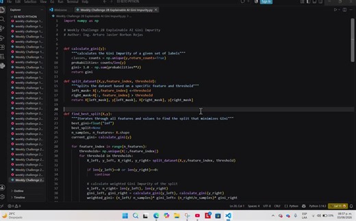 Explainable AI with Decision Trees from Scratch in Python | Arturo Javier Borbon Rojas posted on the topic | LinkedIn