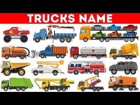 Trucks Name | Vehicle Names in English | Trucks Collection | Trucks Name list | Types of Trucks