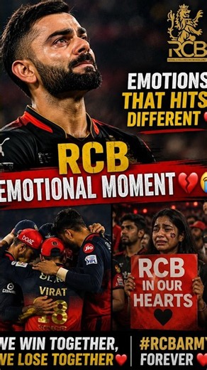 RCB Emotional Moment 💔😭 | Virat Kohli & RCB Fans #shorts