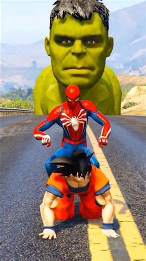 💥😱SPIDERMAN SAVED HULK X GOKU FROM ZOMBIE VENOM🔥| #spiderman #hulk #homemaranha #goku