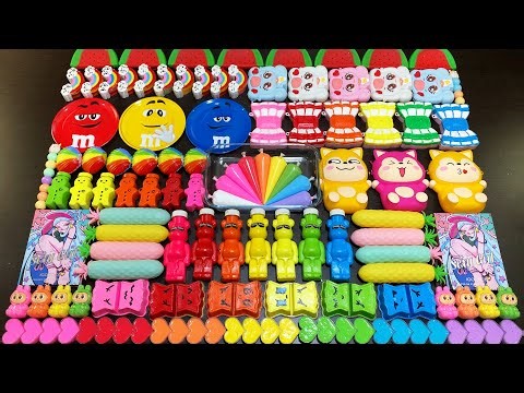 RELAXING WITH CLAY PIPING BAGS VS GLITTER VS MAKEUP ! Mixing Random Things Into Slime #6878