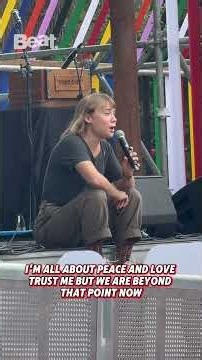 Greta Thunberg speaks at All Together Now 2026
