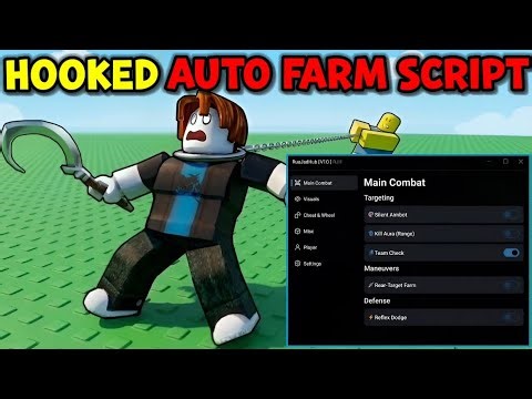 Hooked. Auto Farm Script | Silent Aimbot, Kill Aura, Auto Dodge, Rear Target Farm & More