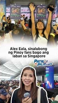Mainit na suporta ng Pinoy fans baon ni Alex Eala sa Singapore Open game | Patrol ng Pilipino