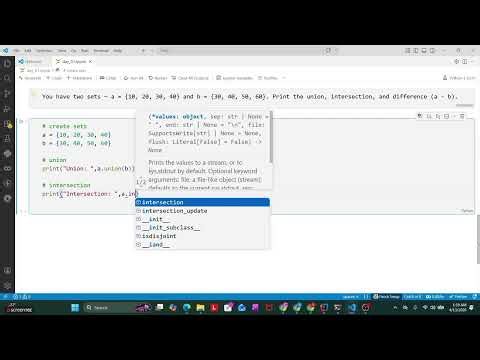 Python Sets Explained | Union, Intersection & Difference with Example