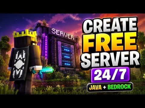How to Make a FREE 24/7 Java + PE/Bedrock Server | FREE Minecraft Hosting 