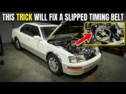 Quick and Easy Mechanic Trick to Fix a Slipped Timing Belt!