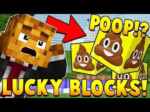 I Recreated The Viral Poop Lucky Blocks In Minecraft