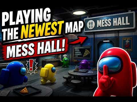 playing the newest map | among us 3d