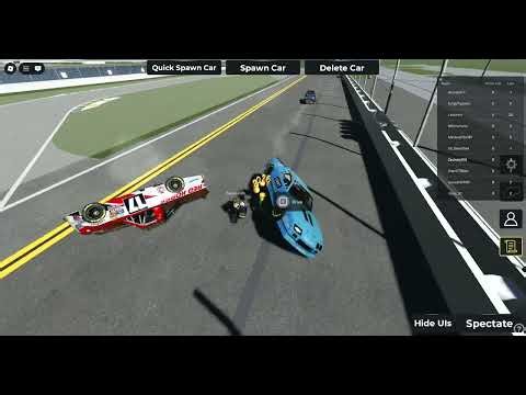 Roblox: New Video - Part 109 Of Racing Daytona Nascar Cars in 'Just Daytona'