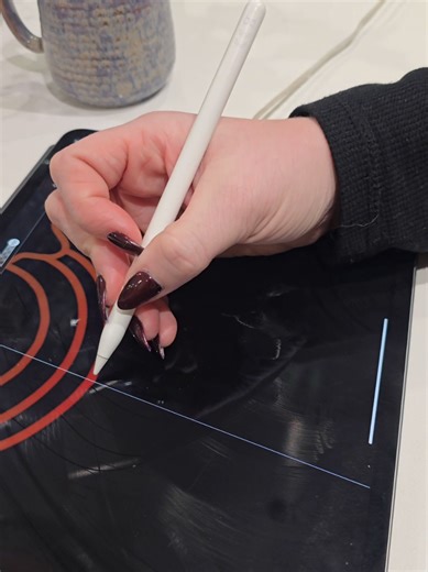 the lighting at my parents house is crisppp . . . . . #mandala #digitalart #satisfying #ipadart #learnontiktok