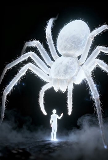 A Human Soul Trapped Inside a Giant Spider 😨🕷️”#shortsviral #shorts