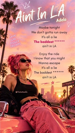 Ain't in LA Adela (lyrics) 🩷 Adela songs #trending #lyrics #katseye #adéla #viralsong #pop #music