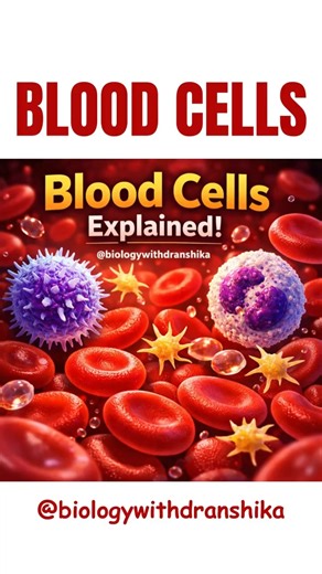 🩸 Blood Cells – The Silent Heroes Inside Us! 🔬#BloodCells #rbc #wbcs #platelets #humanblood #doctor